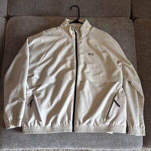 Figs Women's Light Tan Windbreaker Jacket